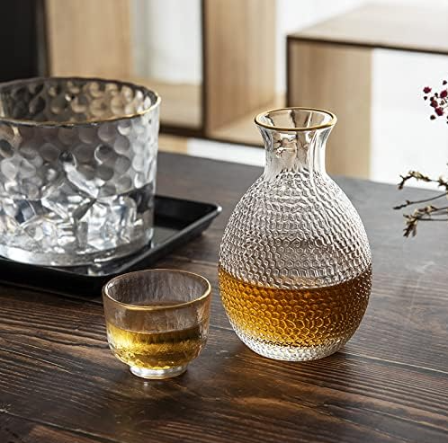 Clear Simple Sake Pitcher Jug Pot
